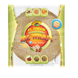 Wraps teljes kiőrlésű 25 cm 4 db-os-El Sabor