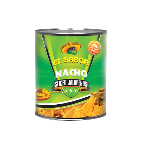 Nacho szeletelt Jalapeño 1,5 Kg töltö tömeg-El Sabor
