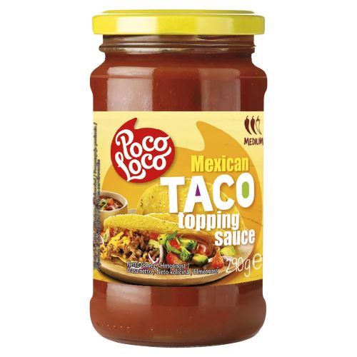 Taco szosz - Mexikói-konyha gourmet shop Poco Loco Taco szósz Medium 230 g | Mexikói-Konyha